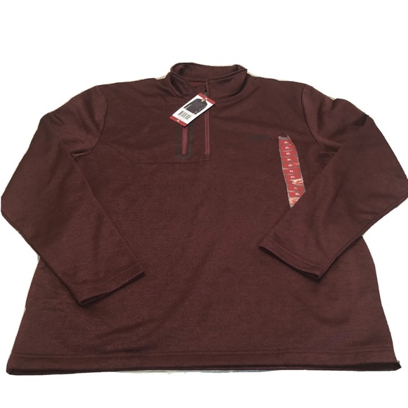 NWT Callaway Opti-Shield 1/4 Zip Pullover Sweatshirt Tawny Port Wine Sz XL - Picture 1 of 10